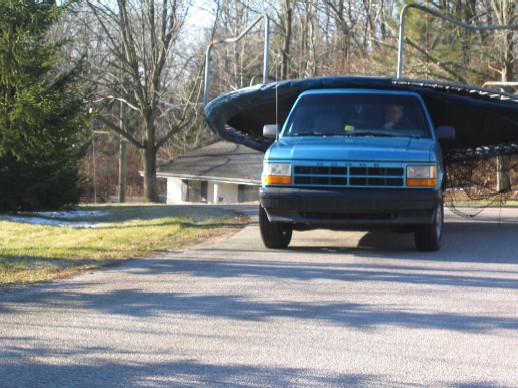 Trampoline on the truck