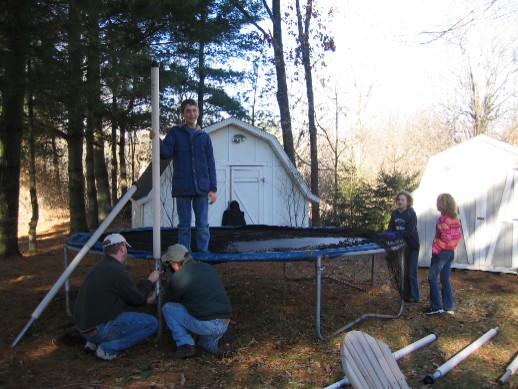 Trampoline before the move