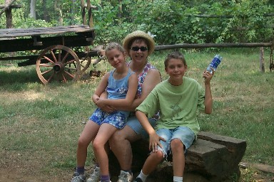 Kelly and Kids on the Lincoln Farm